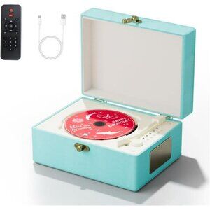 BlueTime Music Box CD Player Rechargeable Bluetooth Speaker Home Decoration